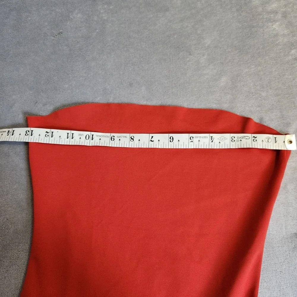New SKIMS Iconic Classic Swim Convertible Tube Dress Terra Orange Red Size XS